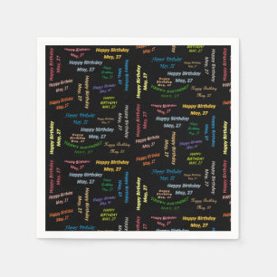 Papier Napkins May, 27 oktober Servet