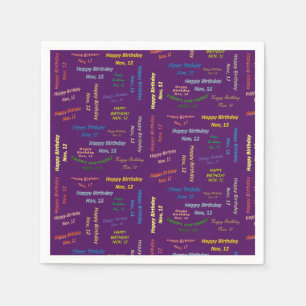 Papier Napkins November, 12 zondag Servet