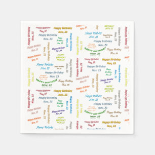 Papier Napkins November, 23 zondag Servet