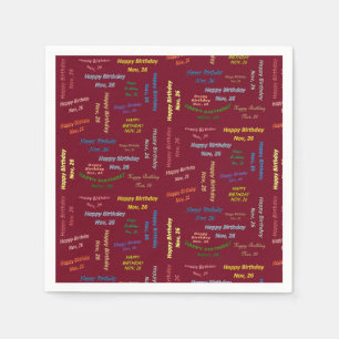 Papier Napkins November, 26 zondag Servet