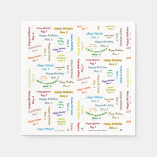 Papier Napkins November, 2 Dag Servet