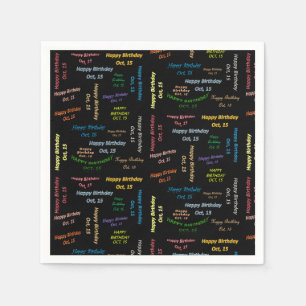 Papier Napkins Oktober, 15 Dag Servet