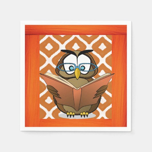 Papier Napkins Owl Servet (Voorkant)