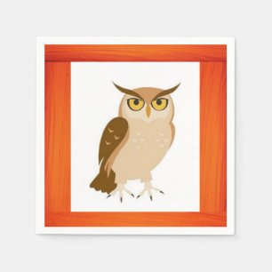Papier Napkins Owl Servet