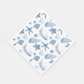 Papier Napkins-Seashells Servet (Hoek)