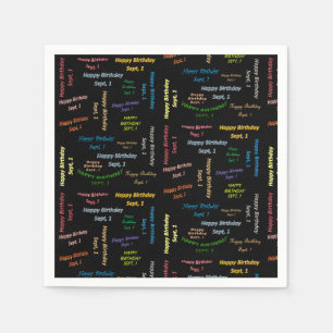 Papier Napkins September, 1 Dag Servet