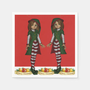 Papier Napkins Servet