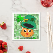 Papier Napkins St. Patrick's Day Cat Servet (Insitu)