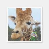 Papier Napkins St. Patrick's Day Giraffe Servet (Voorkant)