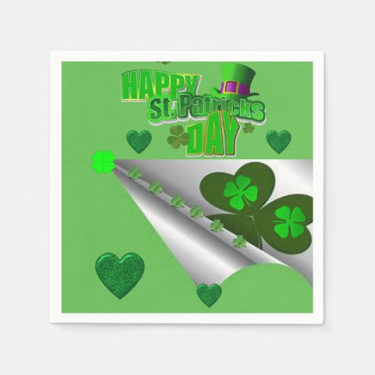 Papier Napkins St. Patrick's Day Servet (Voorkant)
