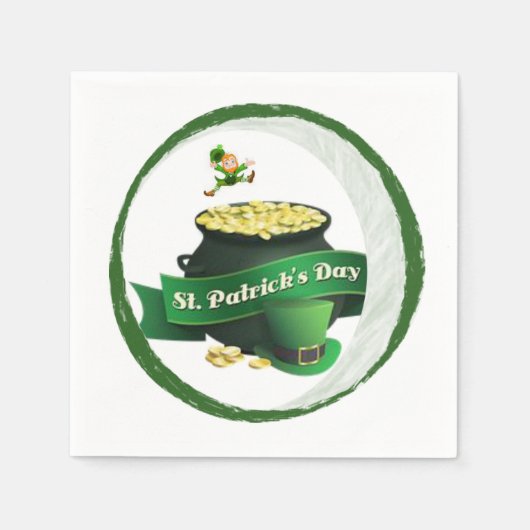 Papier Napkins St. Patrick's Day Servet (Voorkant)