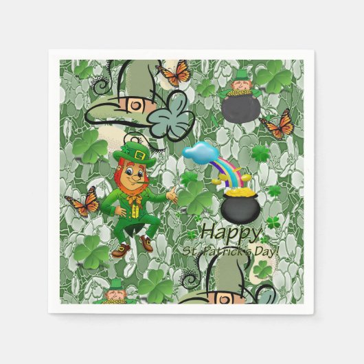 Papier Napkins St. Patrick's Day Servet (Voorkant)