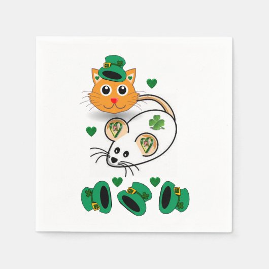 Papier Napkins St. Patrick's Day Servet (Voorkant)