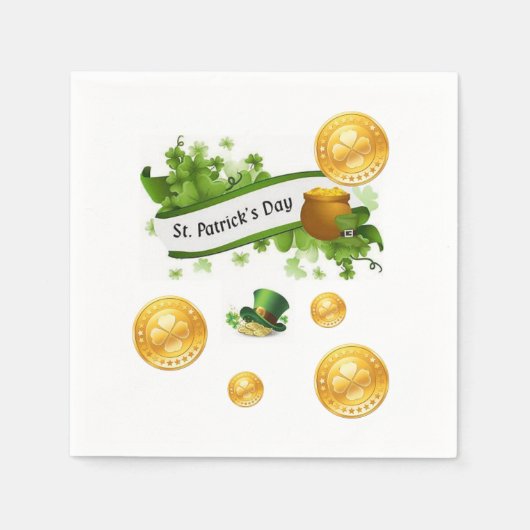Papier Napkins St. Patrick's Day Servet (Voorkant)