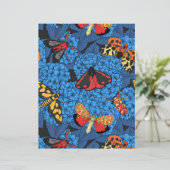 Papier Nappes phréatiques bleu hydrangée (Debout devant)