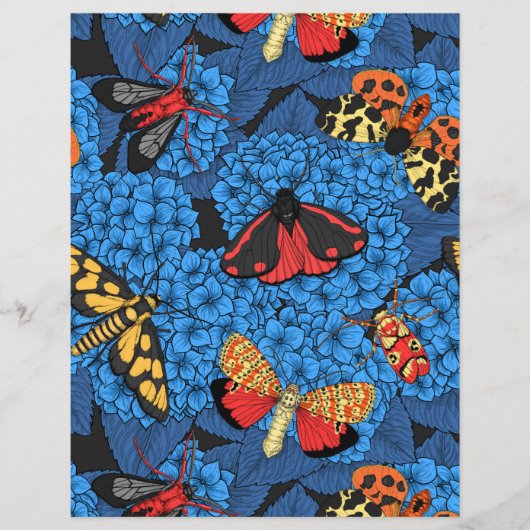 Papier Nappes phréatiques bleu hydrangée (Devant)