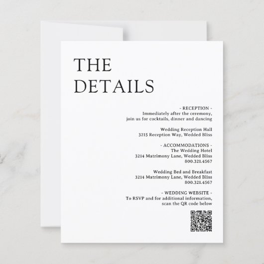 Papier Natasha Photo Monogramme Faire-part de mariage mod (Dos)