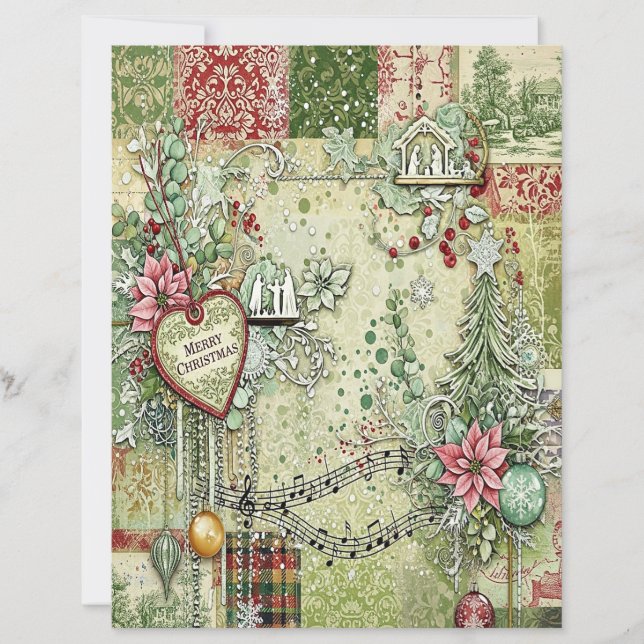 Papier Nativity Christmas craft paper (Devant)