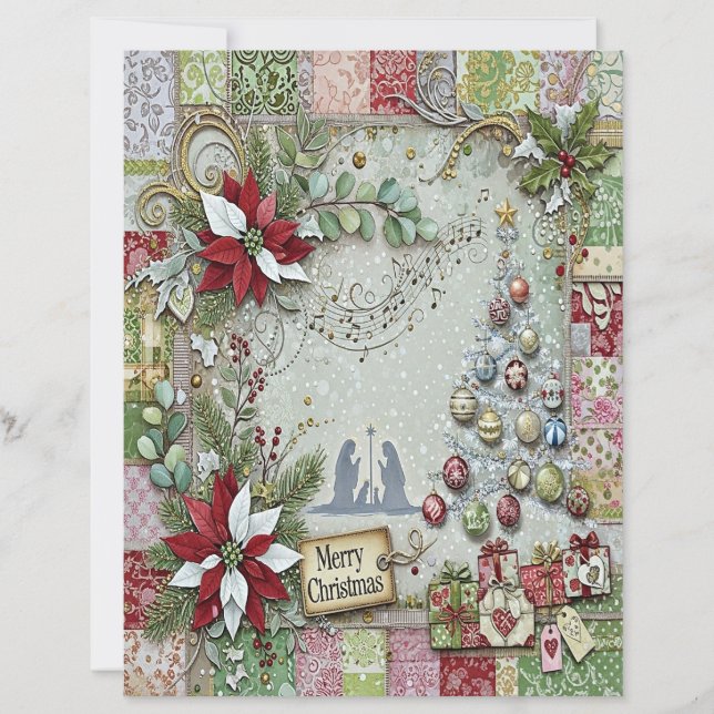Papier Nativity Christmas craft paper (Devant)
