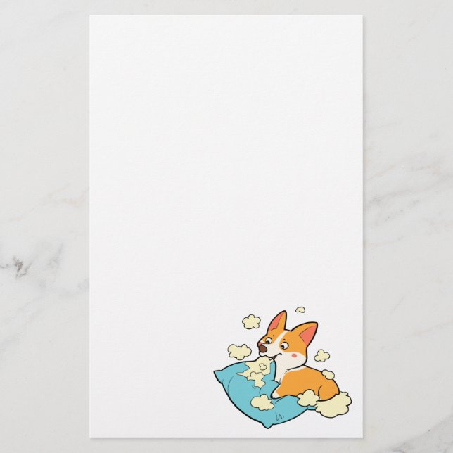 Papier Naughty Corgi (Devant)