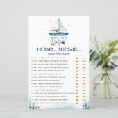 Papier Nautical Ahoy C'est un garçon qu'il a dit qu'elle  (Debout devant)