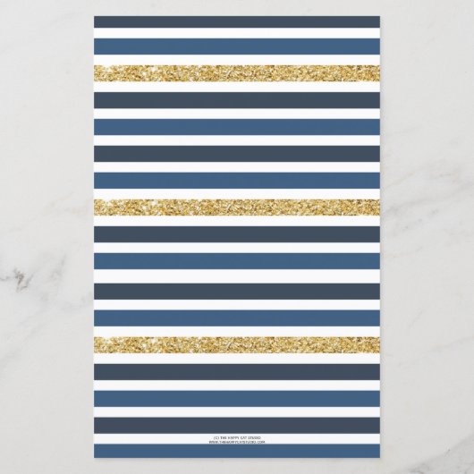 Papier Nautical Ahoy C'est un garçon qu'il a dit qu'elle  (Dos)