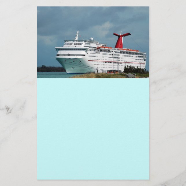 Papier navire de croisière (Devant)
