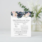 Papier Navy et blush Baby prédit jeu de fête. (Debout devant)