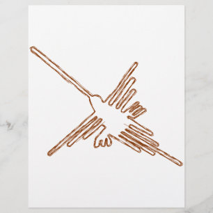 Papier Nazca Lines Croquis de colibris