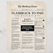 Papier Né en 1945 Faux journal sepia (Devant / Derrière)