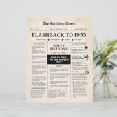 Papier Né en 1955 Faux Journal pour 70e anniversaire (Debout devant)