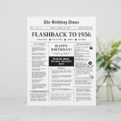 Papier Né en 1956 Fun Black and White Newspaper (Debout devant)