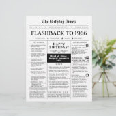 Papier Né en 1966 Faux journal (Debout devant)