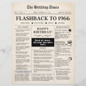 Papier Né en 1966 Faux journal (Devant)