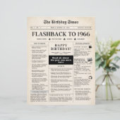 Papier Né en 1966 Faux journal (Debout devant)