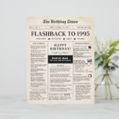 Papier Né en 1995 Faux Journal pour 30e anniversaire (Debout devant)