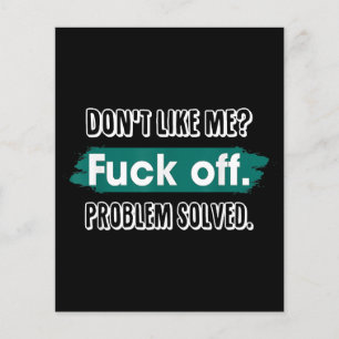 Papier Ne m'aime pas Va te faire foutre Problème résolu D