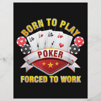 Papier Né Pour Jouer Poker Forcé À Travailler Joueur Hold