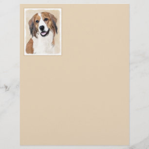 Papier Nederlandse Kooikerhondje Peinture - Chien Art