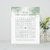 Papier Neige en amour jeu nuptiale Trouver l'invité Bingo (Debout devant)