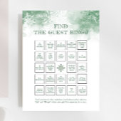 Papier Neige en amour jeu nuptiale Trouver l'invité Bingo