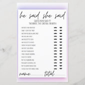 Papier Neon Gradient Il A Dit Qu'Elle A Dit Fête des mari (Devant)