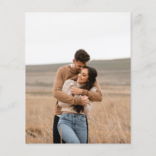 Papier Nettoyer le mariage budgétaire noir et blanc Enreg (Dos)