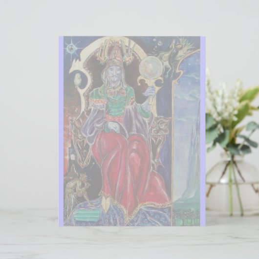 Papier NEUROMANCER, bleu rouge (Debout devant)