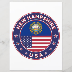 Papier New Hampshire, New Hampshire autocollant,