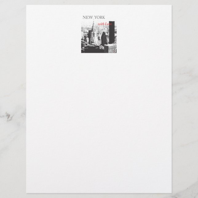 Papier New York avec amour (Devant)