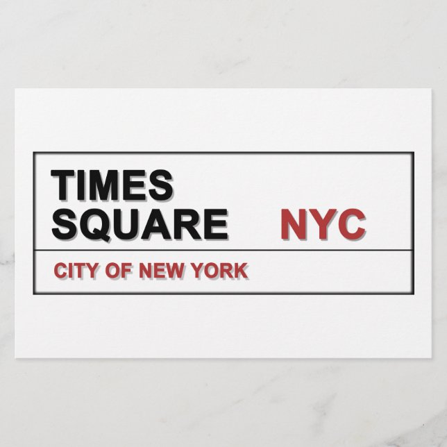 Papier New York Times Square (Devant)