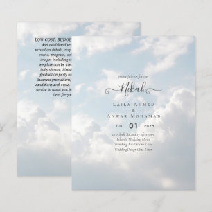 Papier NIKAH - Budget - Invitations de mariage islamique