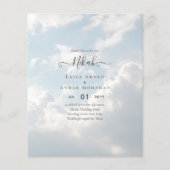 Papier NIKAH - Budget - Invitations de mariage islamique (Devant)