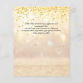 Papier NIKAH - Budget - Invitations de mariage islamique  (Dos)